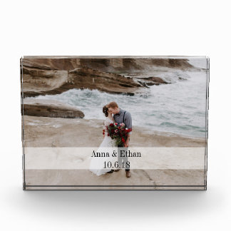 Wedding Photo Acrylic Block