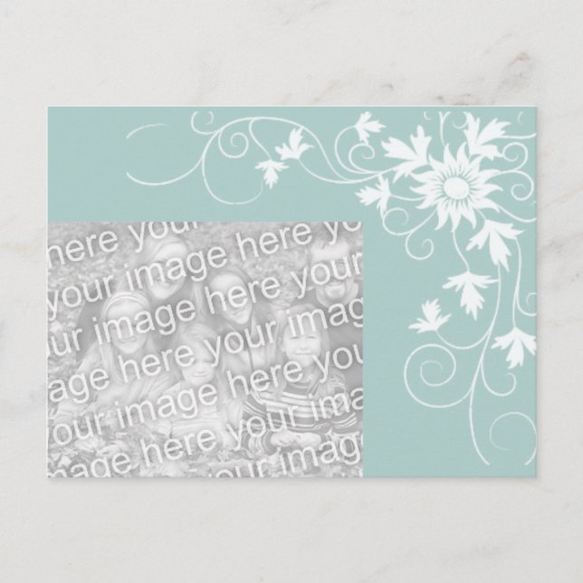 Wedding Photo Announcement Postcard (Front)