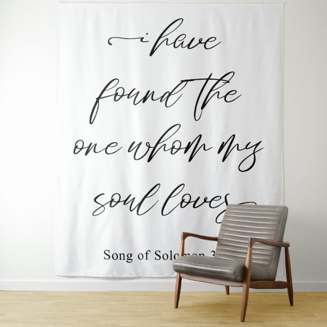 Wedding Photo Backdrop I Have Found The One Tapestry (In Situ)