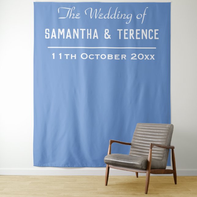 Wedding Photo Backdrop Wall Hanging Tapestry (In Situ)