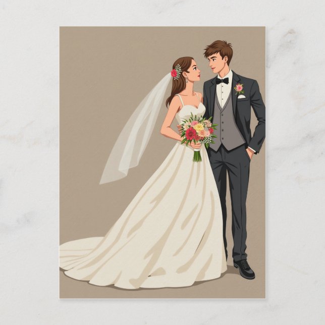 wedding photo card (Front)