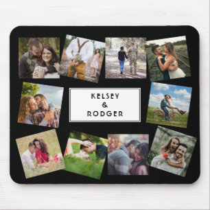 Wedding Photo Collage Custom Mouse Pad