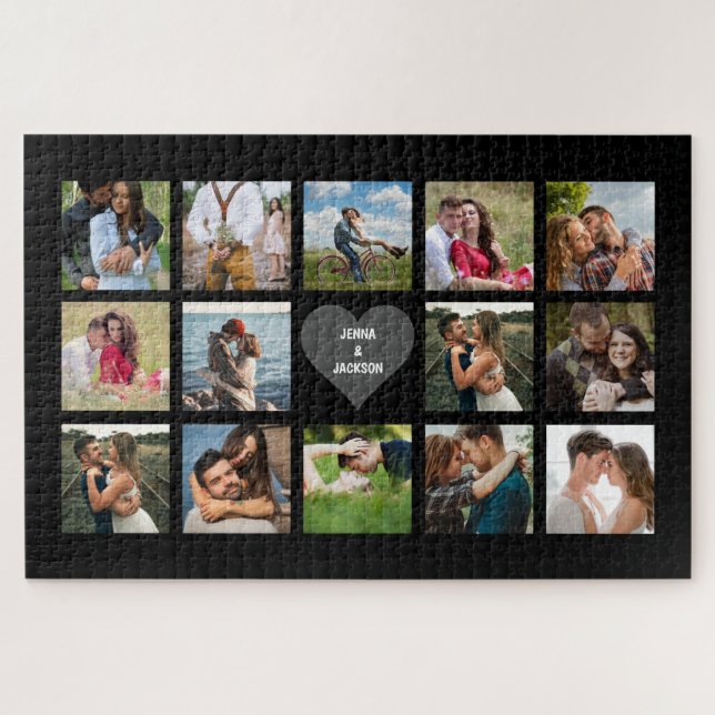 Wedding Photo Collage Jigsaw Puzzle (Horizontal)