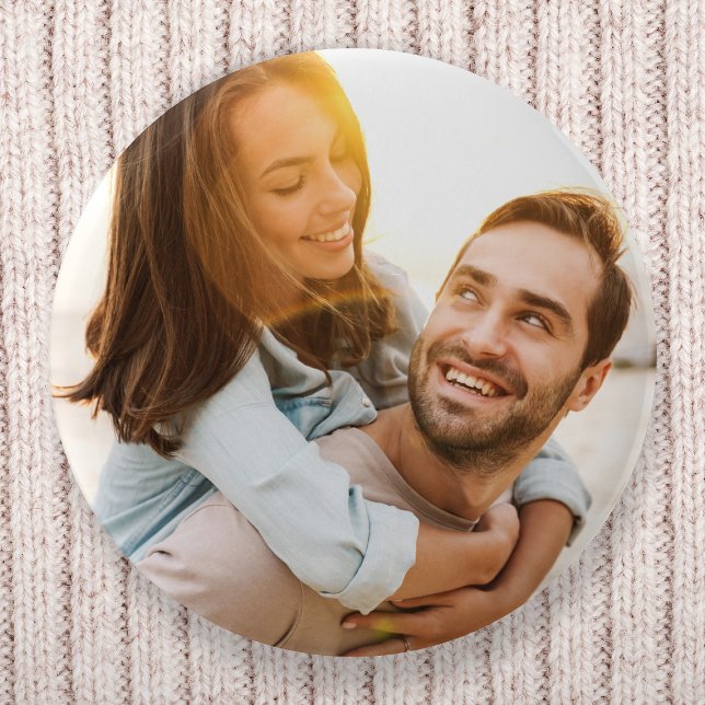 Wedding Photo Couple Newlywed 6 Cm Round Badge (Creator Uploaded)