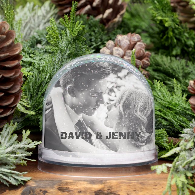 WEDDING PHOTO CUSTOM SNOW GLOBE (Winter)