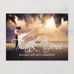 Wedding Photo Custom Thank You Postcard
