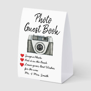 Wedding Photo Guest Book Chic Reception Guestbook