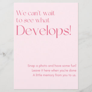Wedding Photo Guestbook Sign Program