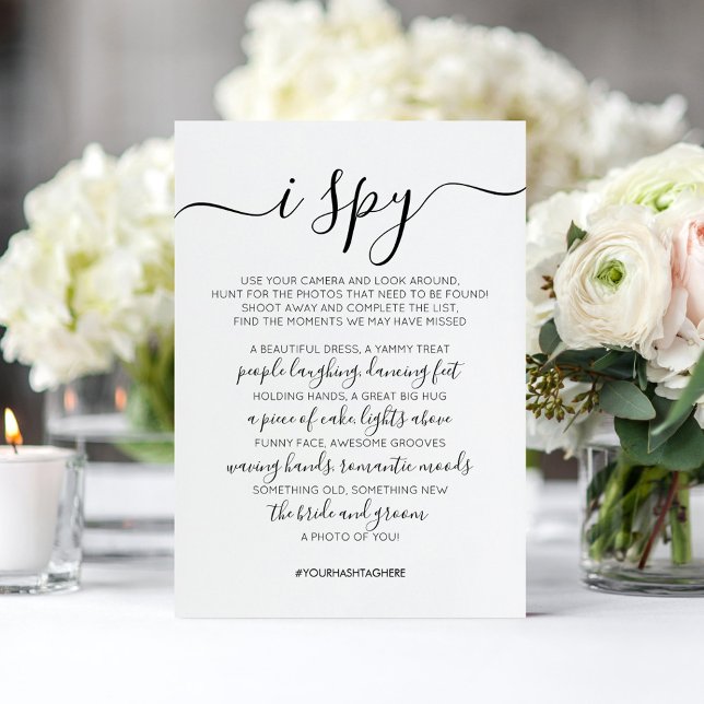 Wedding Photo Hunt Game I Spy Game Card (Creator Uploaded)