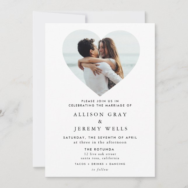 Wedding Photo Invitation (Front)