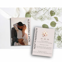 Wedding Photo Invitation | Personalized Elegance