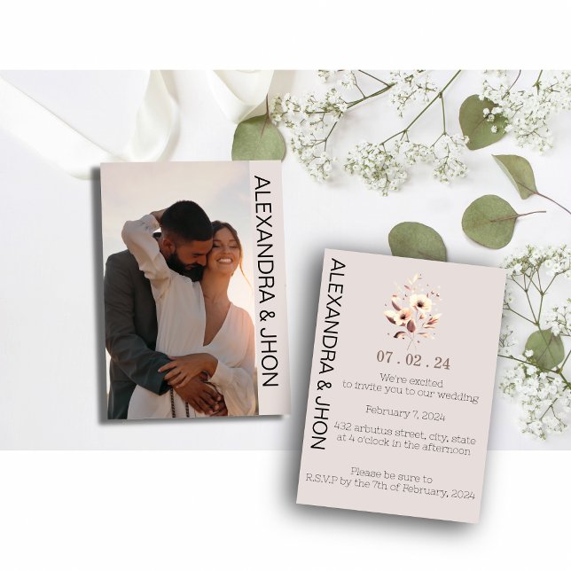 Wedding Photo Invitation | Personalized Elegance  (Creator Uploaded)