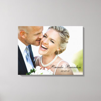 Wedding Photo Keepsake Canvas Print