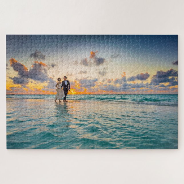 Wedding Photo Keepsake Jigsaw Puzzle (Horizontal)