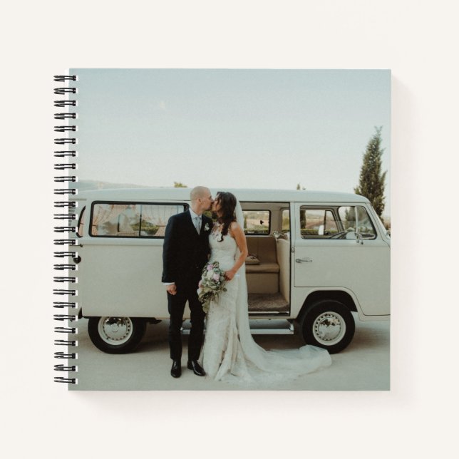 Wedding Photo Memory Newly Weds Keepsake Notebook (Front)