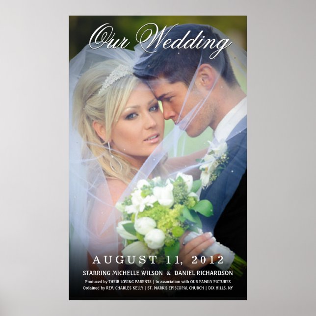 Wedding Photo Movie Poster - Create Your Own (Front)