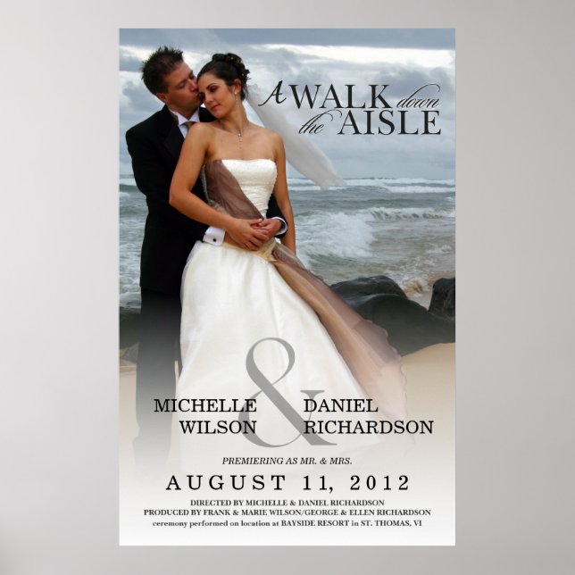 Wedding Photo Movie Poster - Create Your Own (Front)