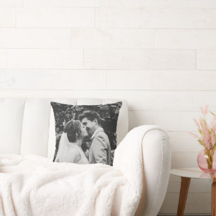 Wedding Photo Newlyweds Couple Cushion
