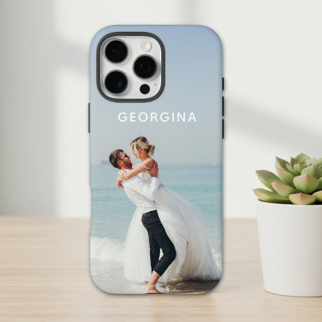 Wedding Photo Personalised Name Keepsake Gift Case-Mate iPhone Case (Creator Uploaded)