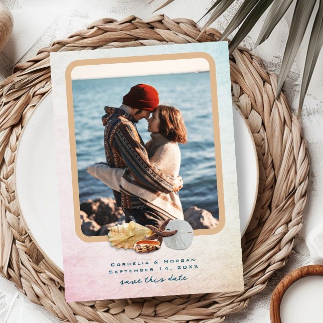 Wedding Photo Save the Date Seashells (Creator Uploaded)