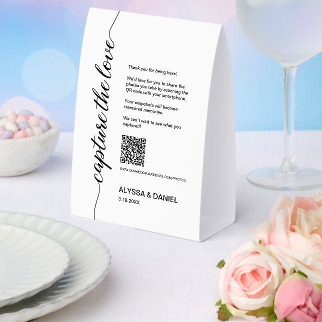 Wedding Photo share QR Code Capture the Love (Insitu(Wedding))
