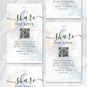 Wedding Photo Sharing Request QR Code Enclosure Card