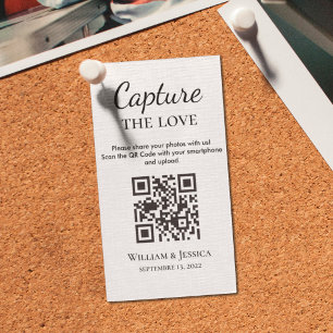 Wedding Photo Sharing With QR Code Enclosure Card
