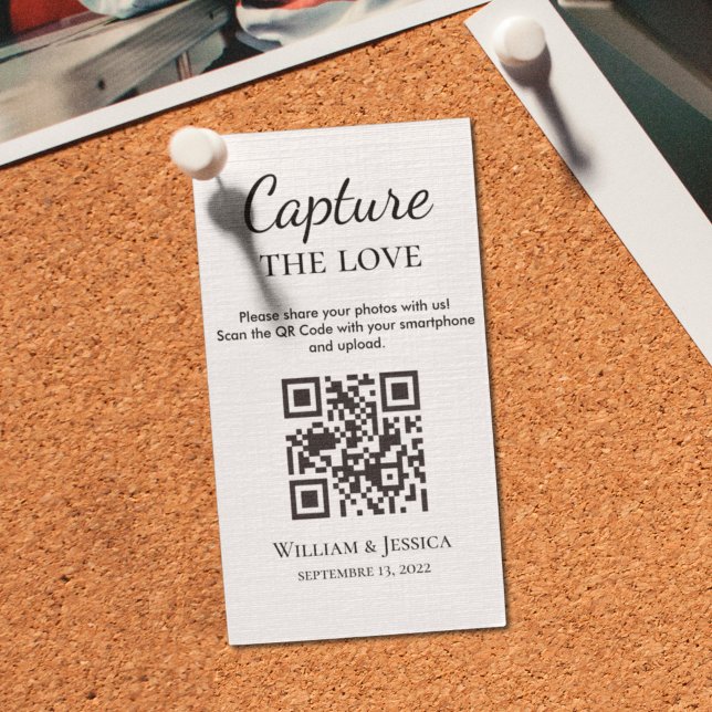 Wedding Photo Sharing With QR Code Enclosure Card (Creator Uploaded)