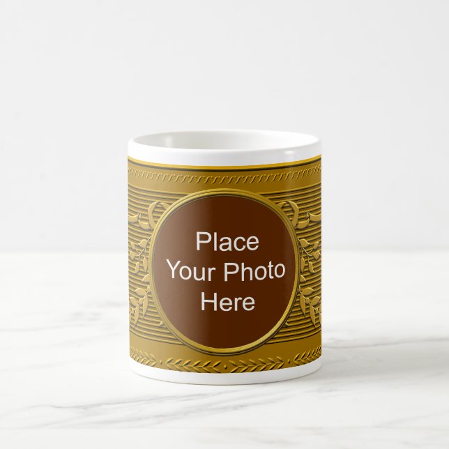 Wedding Photo Template Coffee Mug (Center)