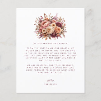 Wedding Photo Thank You Card