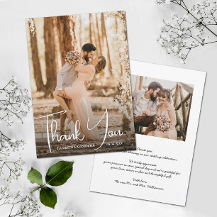 Wedding Photo Thank You Card