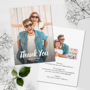 Wedding Photo Thank You Card