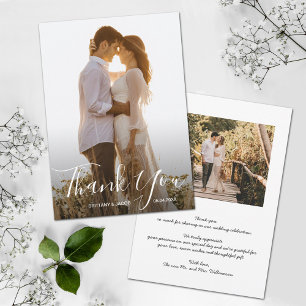 Wedding Photo Thank You Card