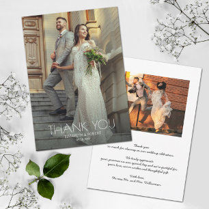 Wedding Photo Thank You Card