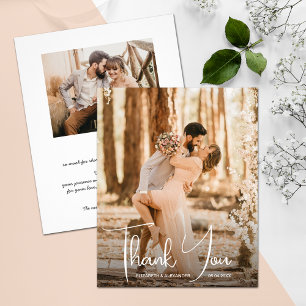 Wedding Photo Thank You Card