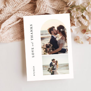 Wedding Photo Thank You Card Boho Arch Photo
