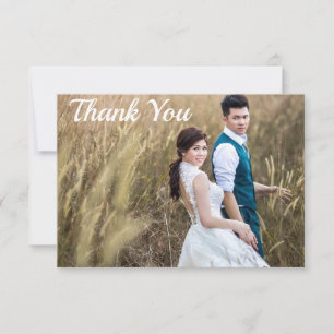 Wedding Photo Thank You Double Sided Custom