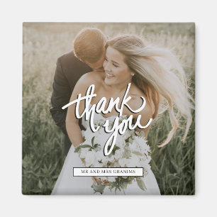 Wedding Photo Thank You Favor Magnet