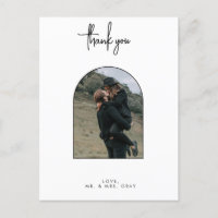 Wedding Photo Thank You Post Card