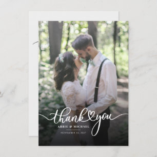 Wedding Photo Thank You Script Card
