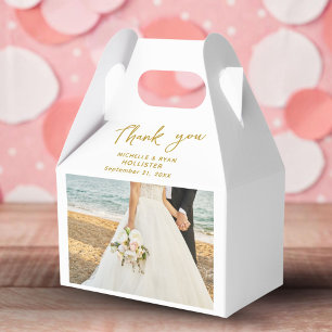 Wedding Photo Thank you Script Favour Box