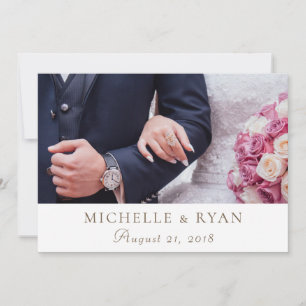 Wedding Photo Thank you Wording Card