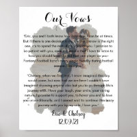 wedding photo vows faded effect