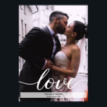 Wedding photo with Names and date Poster<br><div class="desc">Personalise this poster with your favourite wedding photo,  names and wedding date. An affordable alternative to frame on your wall.</div>