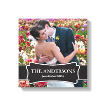 Wedding Photo wrapped canvas