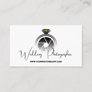 Wedding Photographer v2 (with Camera Flash) Business Card