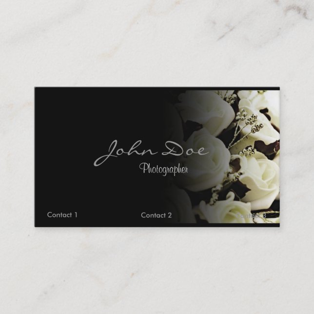 Wedding Photography Business card (Front)