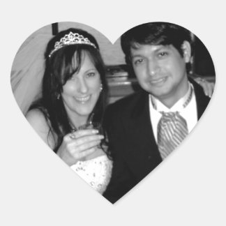 Wedding Picture Options Heart Sticker