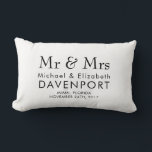 Wedding Pillow Template<br><div class="desc">A commemorative wedding pillow template</div>