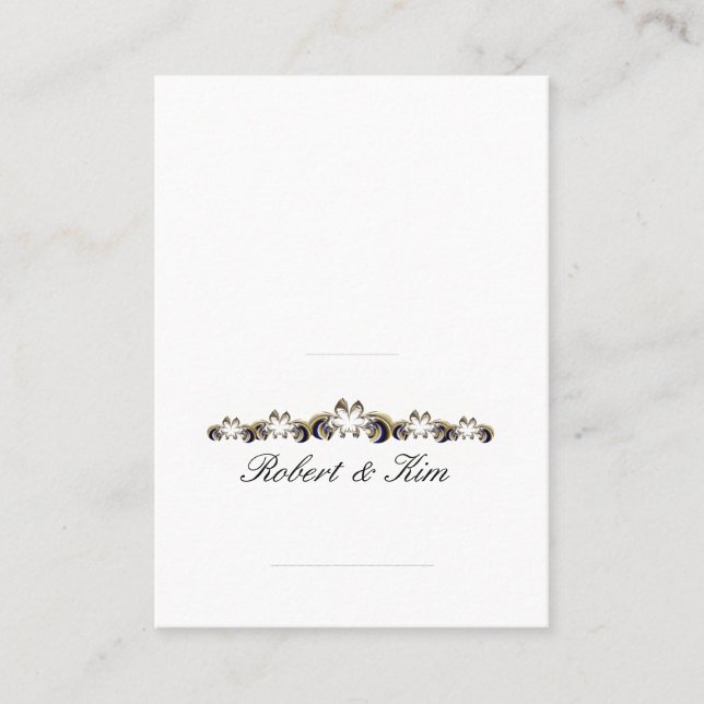 Wedding Place Card 2 1/2 x 3 1/2 - Customised (Front)